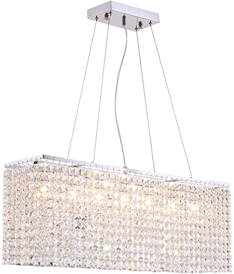 Rectangular hanging chandelier