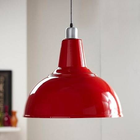 Red lighting fixtures home