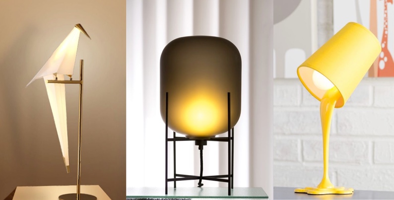 Side table lamp for night lighting