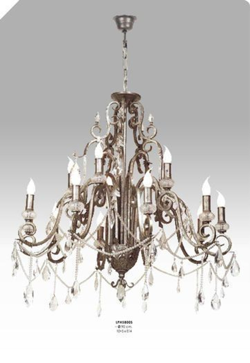 Silver chandeliers