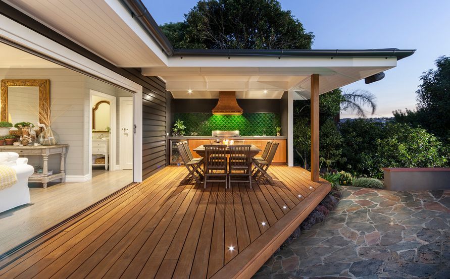 Styling with outdoor deck lighting