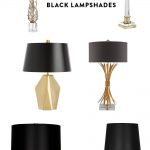 Unique and elegant black lampshades