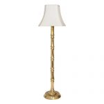 Vintage look with the floor lamps in brass
