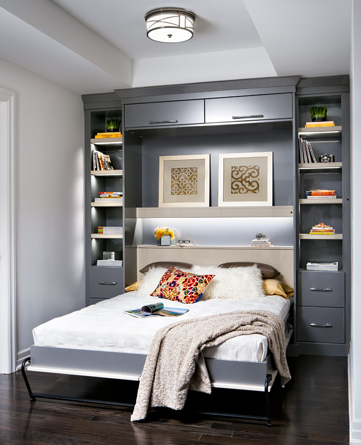 Wall bed or cupboard bed
