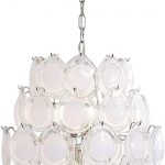 White modern chandelier
