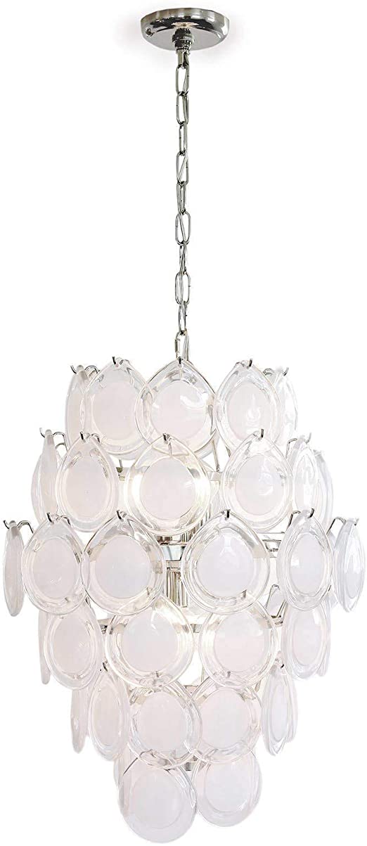 White modern chandelier