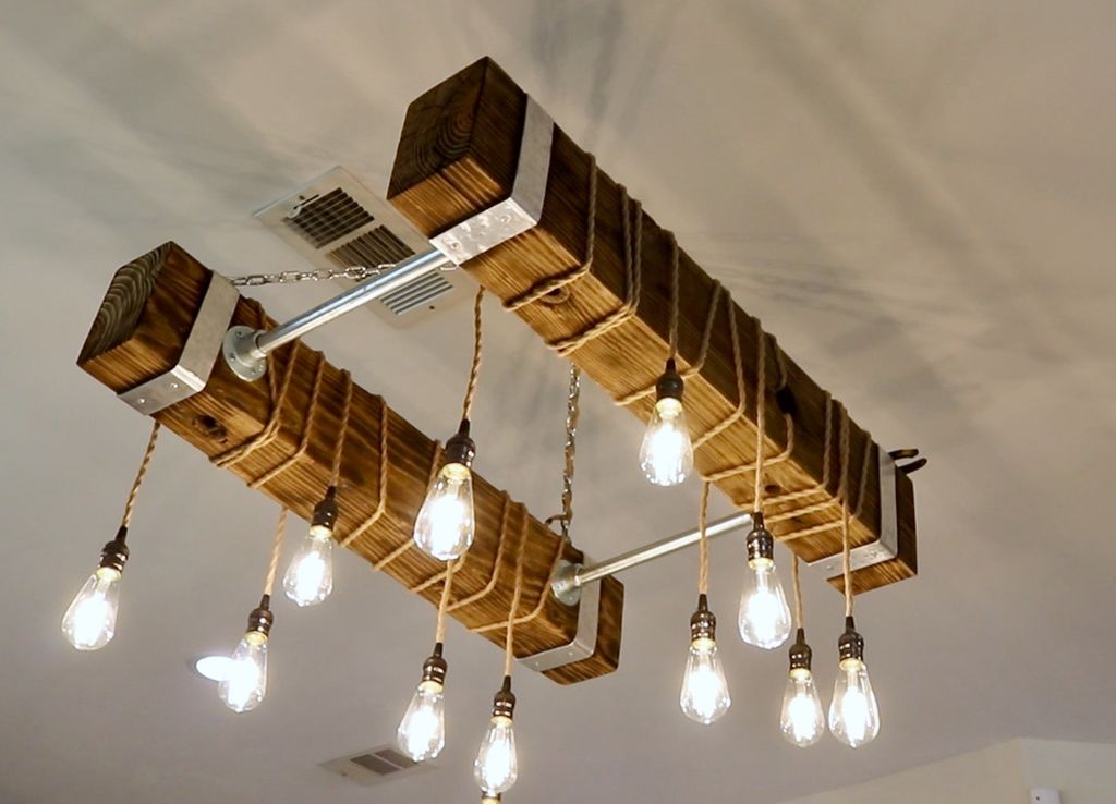 Wooden chandelier ideas