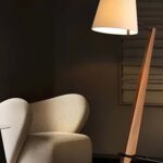 The large floor lamps