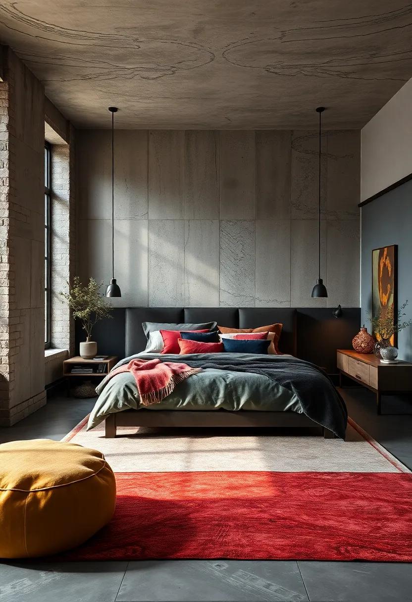 Sleek Serenity: Exploring the Allure of Luxury Industrial Bedrooms in Dark Tones