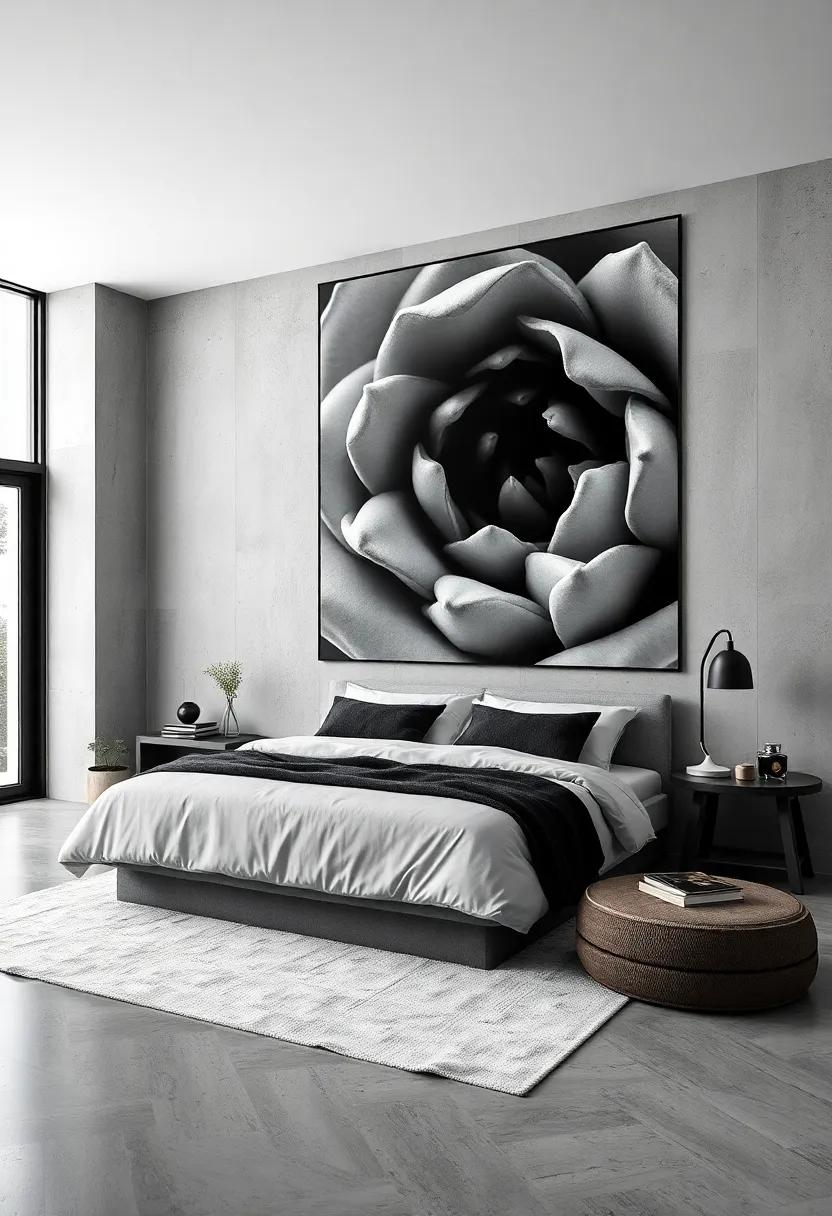 Cool Gunmetal Tones Paired with a Stunning Enormous Close-up Macro Black and White Photography Adding Intrigue