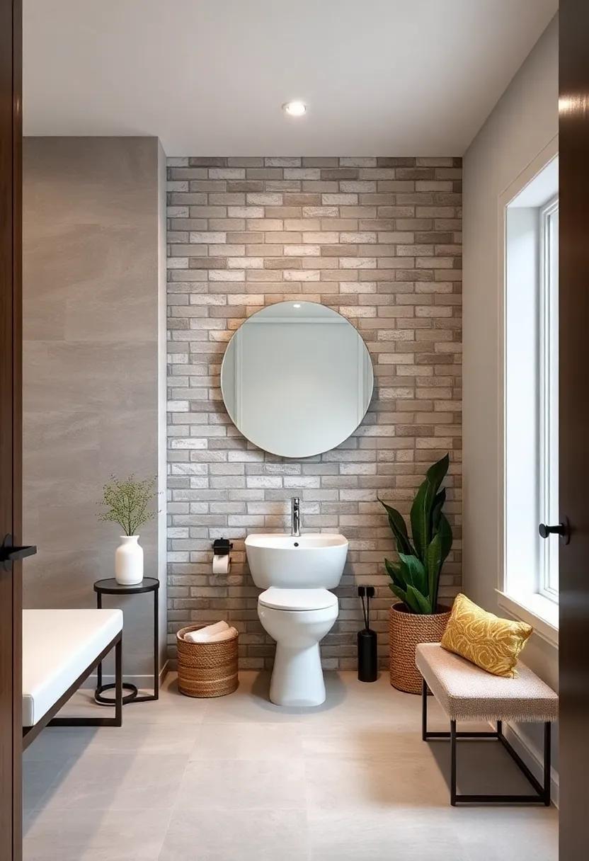 Neutral Color Palette Emphasizing the Unique Layers and Patterns of a Hand-Laid Brick Veneer Surface