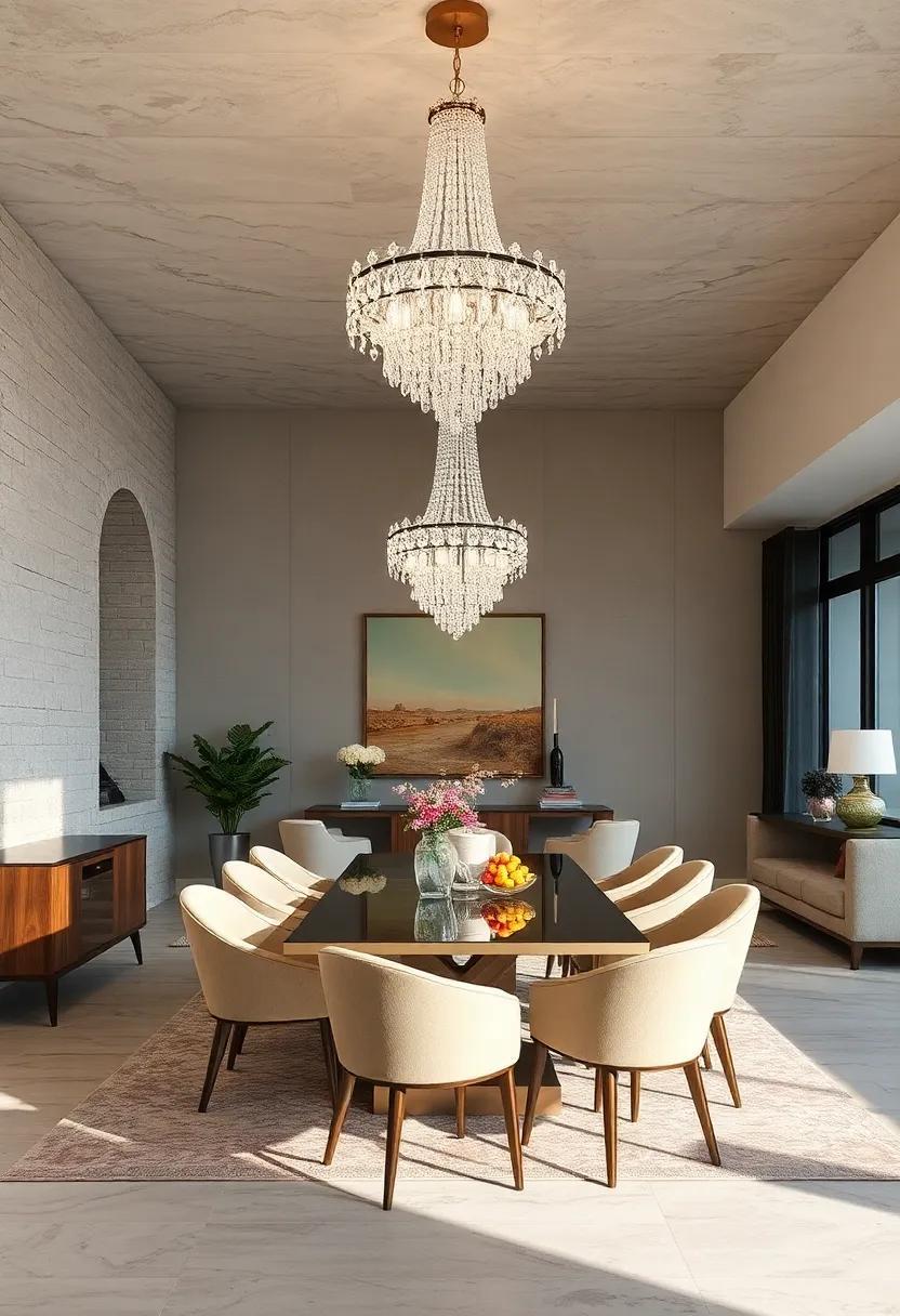 Illuminate Elegance: Crystal Chandeliers Transforming Glamorous Dining Rooms