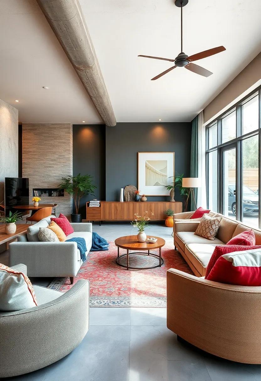 Vibrant Harmony: Crafting an Eclectic Living Room with Rich Colors