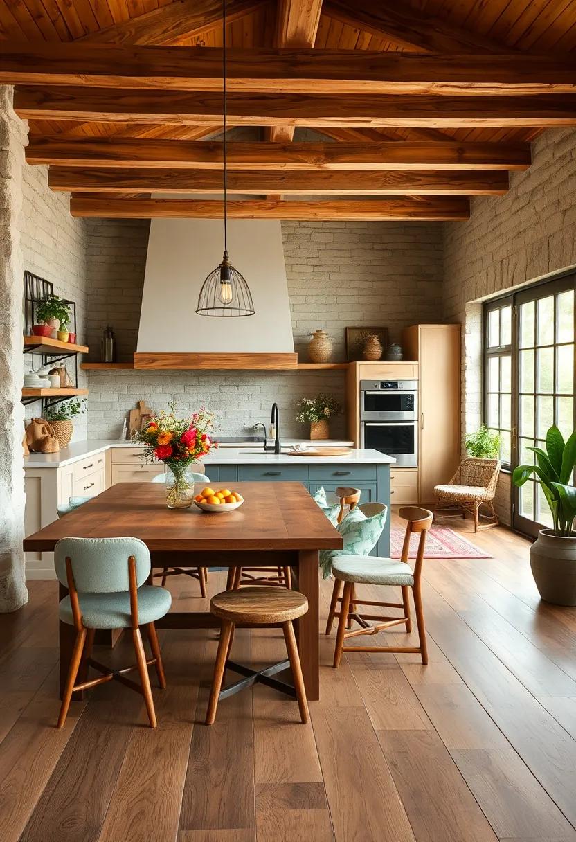 Worn Reclaimed Barn Wood Flooring Creating Earthy Texture And Timeless Character