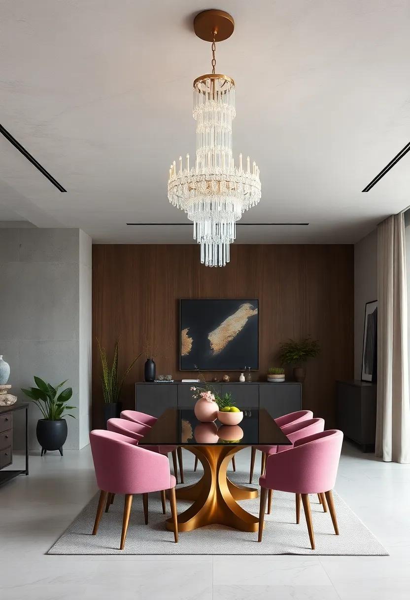 The Fusion of Scandinavian Simplicity with Crystal Chandeliers for Subtle Glamour in Dining Spaces