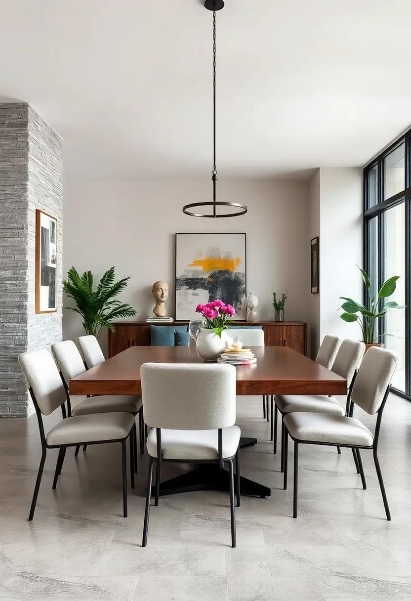 Industrial Style Dining Chairs Crafted from Reclaimed Metal and Wood, Perfect for Urban Loft Ambiances