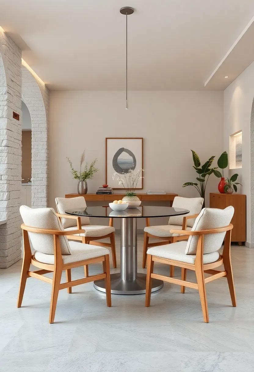 Scandinavian Inspired Minimalist Chairs Highlighting Clean Lines, Light Wood, and Soft Neutral Cushions