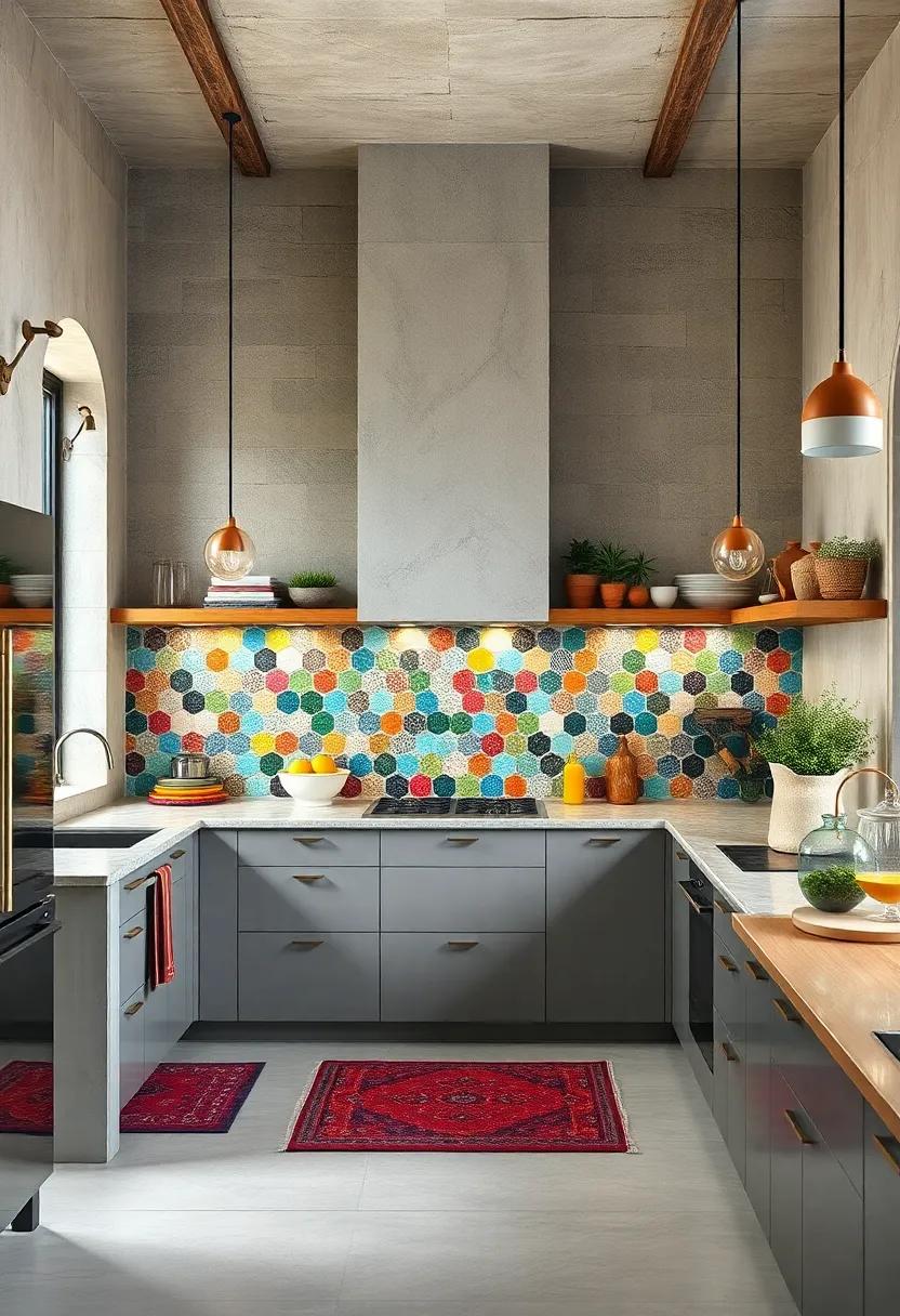 Statement Backsplashes with Colorful Mosaics and Artistic Flair for Instant Impact