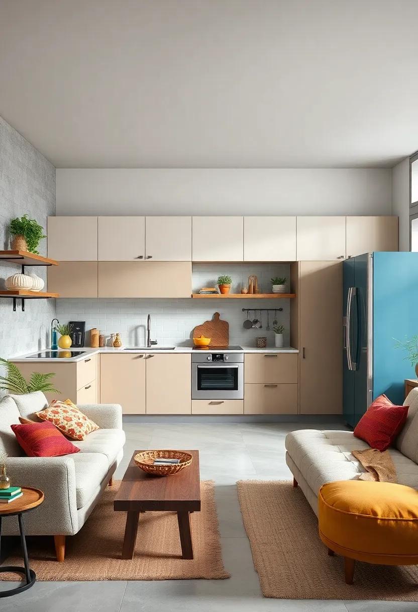 Creative Open Shelving Displays Filled with Eclectic Kitchenware and Artifacts