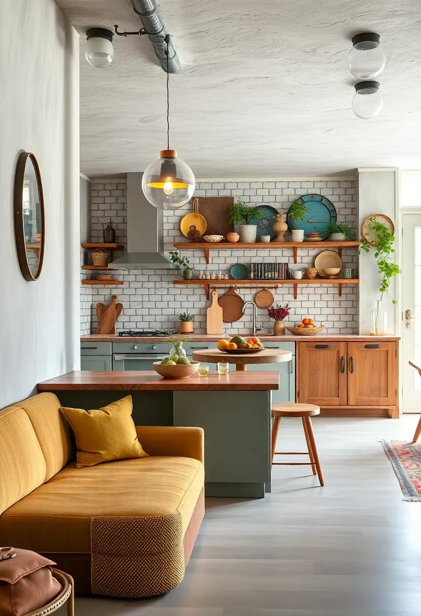 Mixing Vintage and Modern Elements for a Delightfully Playful Kitchen Ambiance