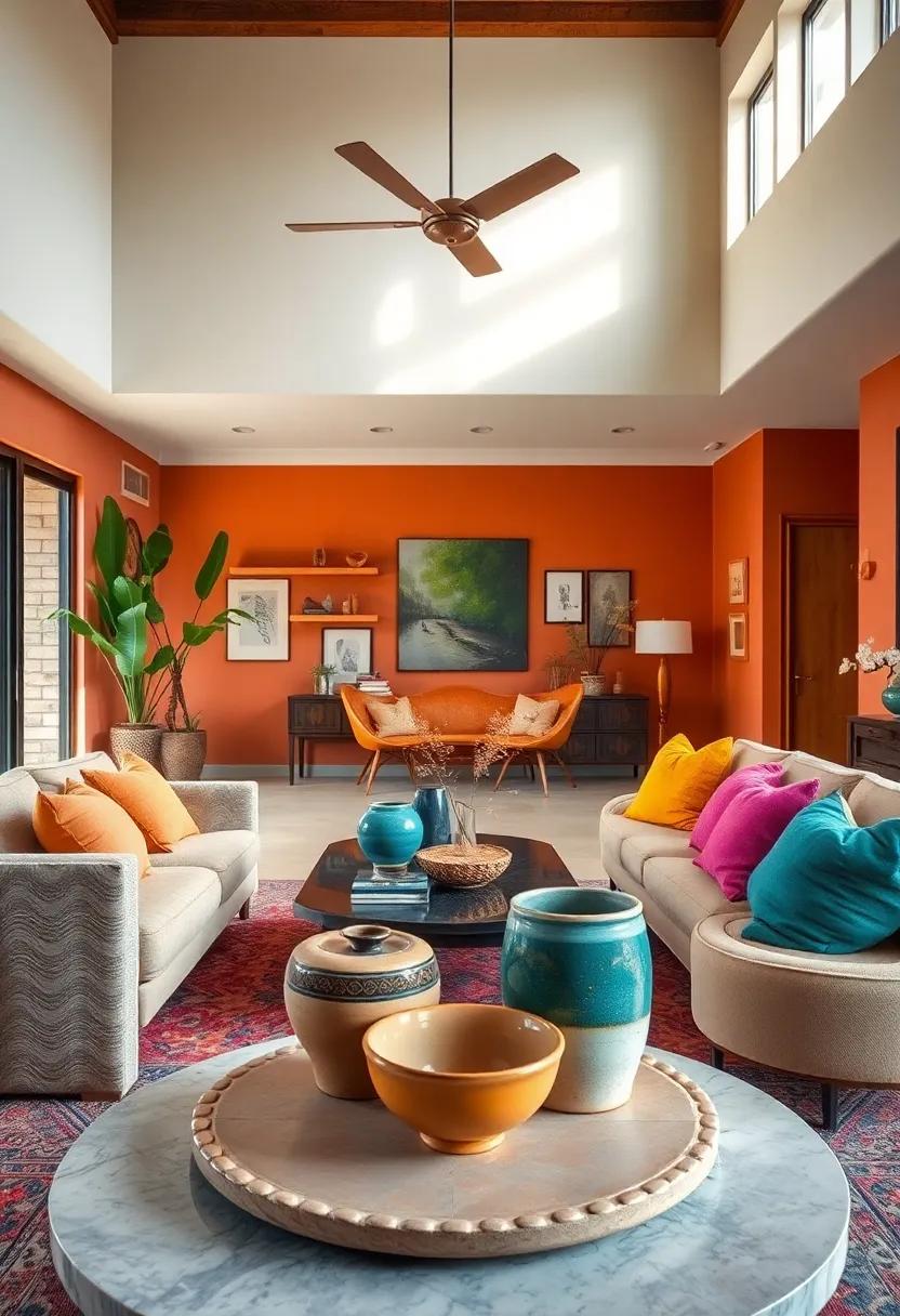 Highlighting Unique Handmade Ceramics Featuring Glazed Rich Tints as Table Enhancements