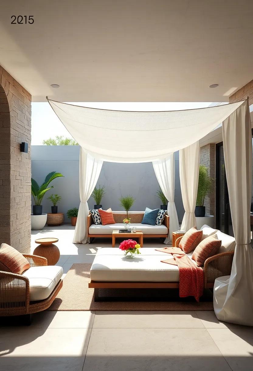 Luxurious Outdoor Daybeds with Adjustable Canopies Crafted from Weatherproof Memory Foam