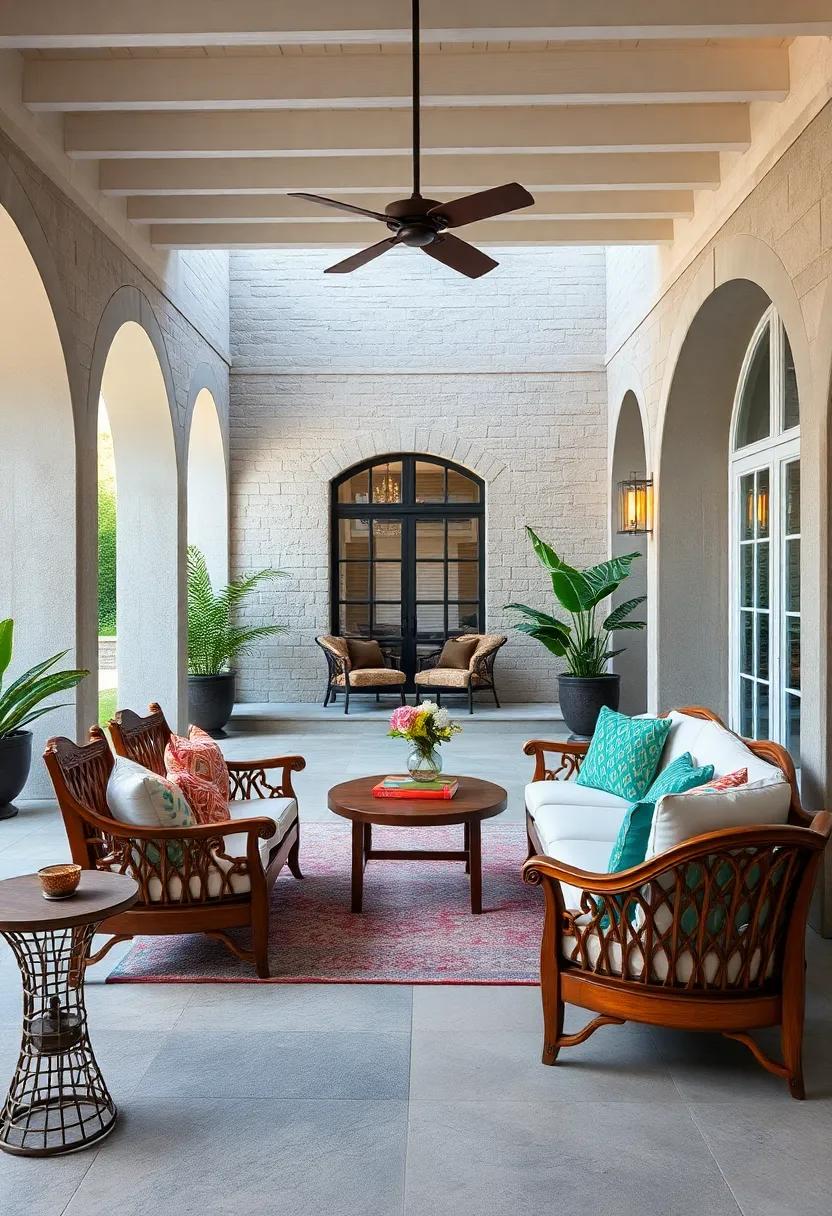 Classic Chippendale Influence in Wooden Garden Sets Restored with Plush Water-Resistant Cushions