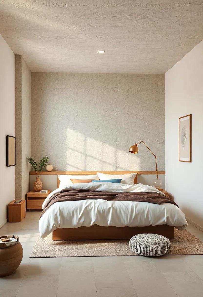 Simple, Functional Storage Solutions Highlighting Japanese Wabi-Sabi Elegance and Scandinavian Clean Lines