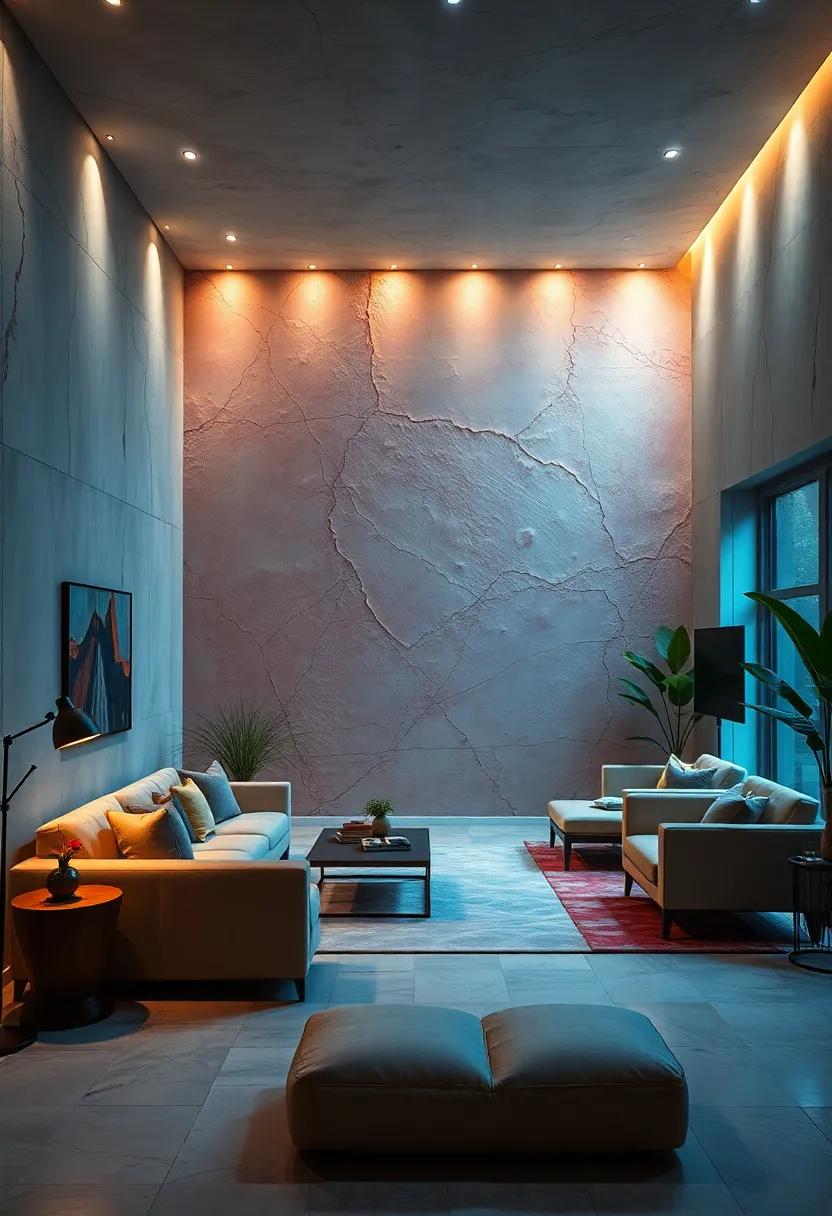 Large-Scale Radiant Murals Illuminated by Strategic Light Placement Enhancing Artistic Expression