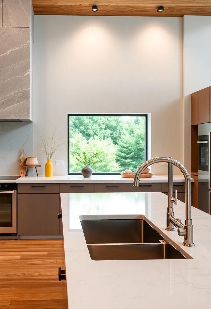 Luxury Kitchen Sinks Paired with Designer Faucets to Complement Advanced Appliances