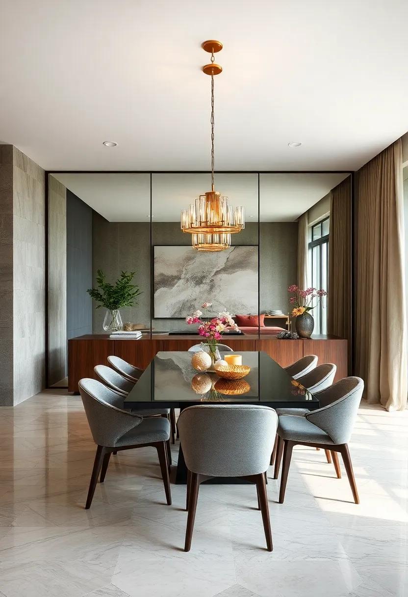 Reflective Surfaces and Strategic Mirror Placement Expanding Perceptions of Dining Space