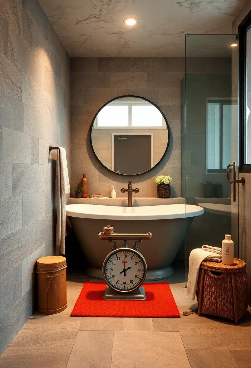 Vintage Style Bathroom Scales with Retro Dials Bringing Old World Fitness Aesthetic to Modern Spaces