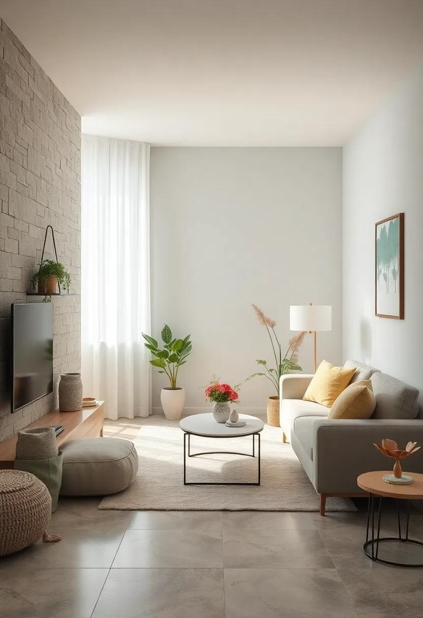 Soft Pastel Color Palettes Enhancing Tranquility in Compact Living Spaces