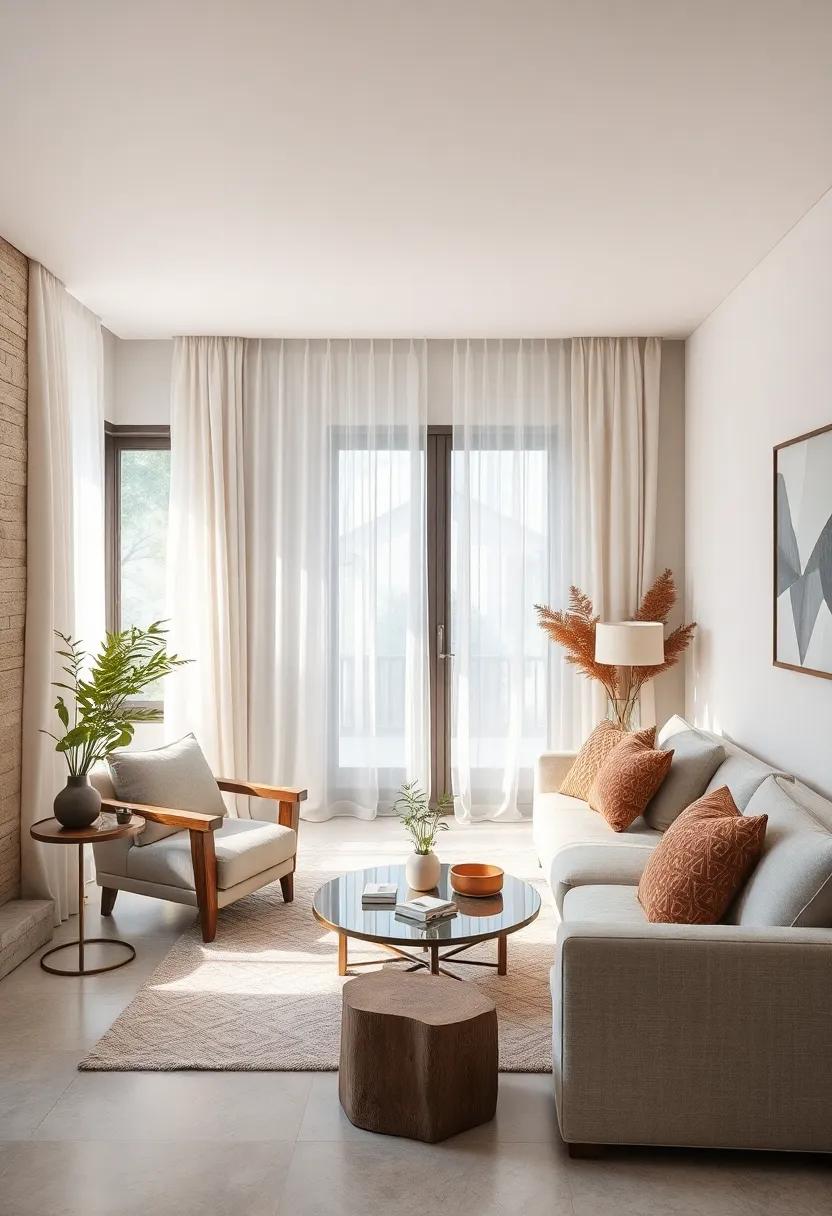 Breezy Sheer Drapes and Light Fabrics Flowing Gracefully to Soften Window Spaces