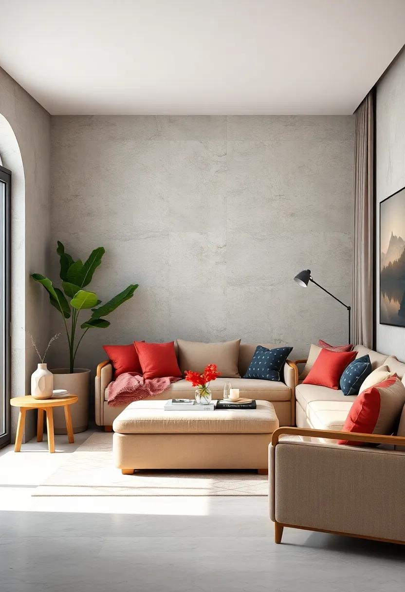 Multi-Functional Ottoman Seating With Hidden Storage Preserving Serenity and Order