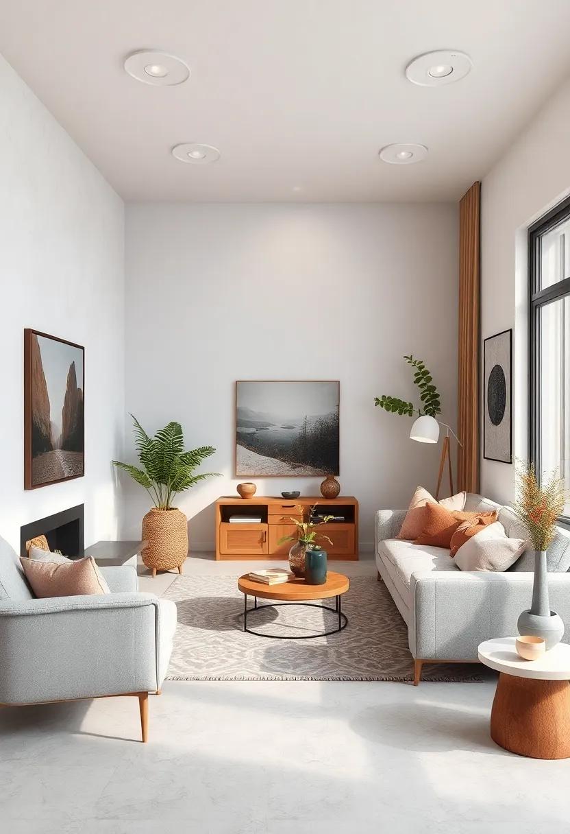 Strategic Use of White Space in Wall Design Offering Visual Restfulness and Clarity