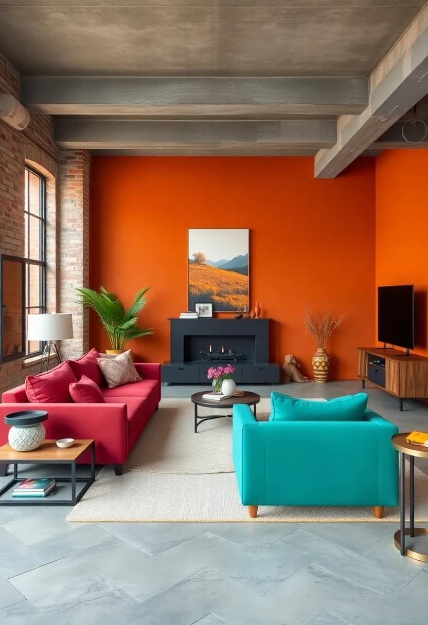 Burnt Sienna Tones Providing Earthy Warmth and Rich Character to Industrial Loft Settings