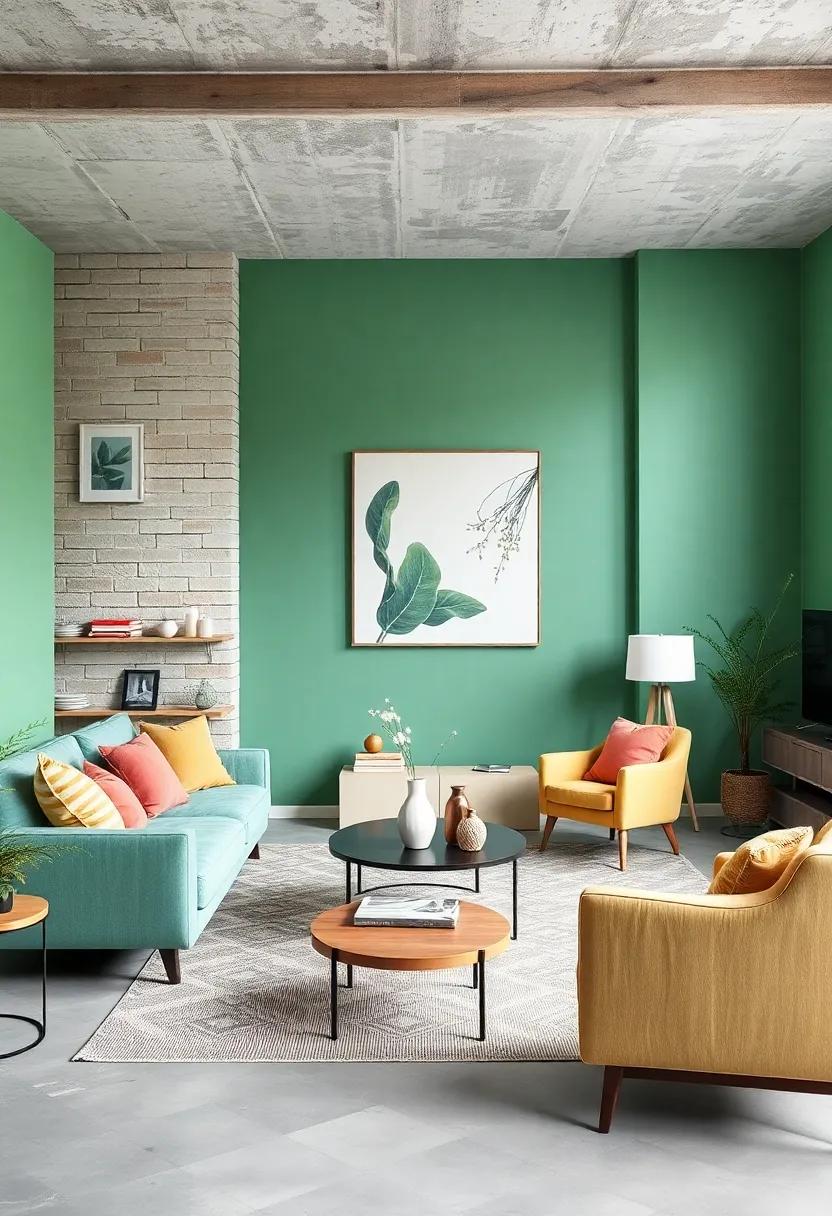 Bright Turquoise Features Bringing a Fresh, Coastal Feel to Urban Living Areas