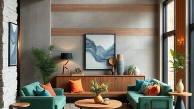 Blending Harmony: Eclectic Spaces Enhanced by Natural Wood Elements