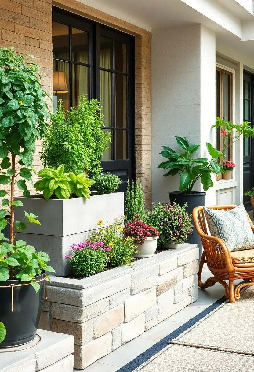 Bright Herb Gardens In Tiered Planter Boxes That Add Fragrance And Function To Your Space