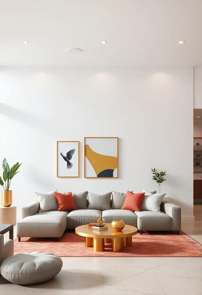 Light Lavender Walls Paired with Antique Gold Elements to Inspire a Calm and Vintage Atmosphere