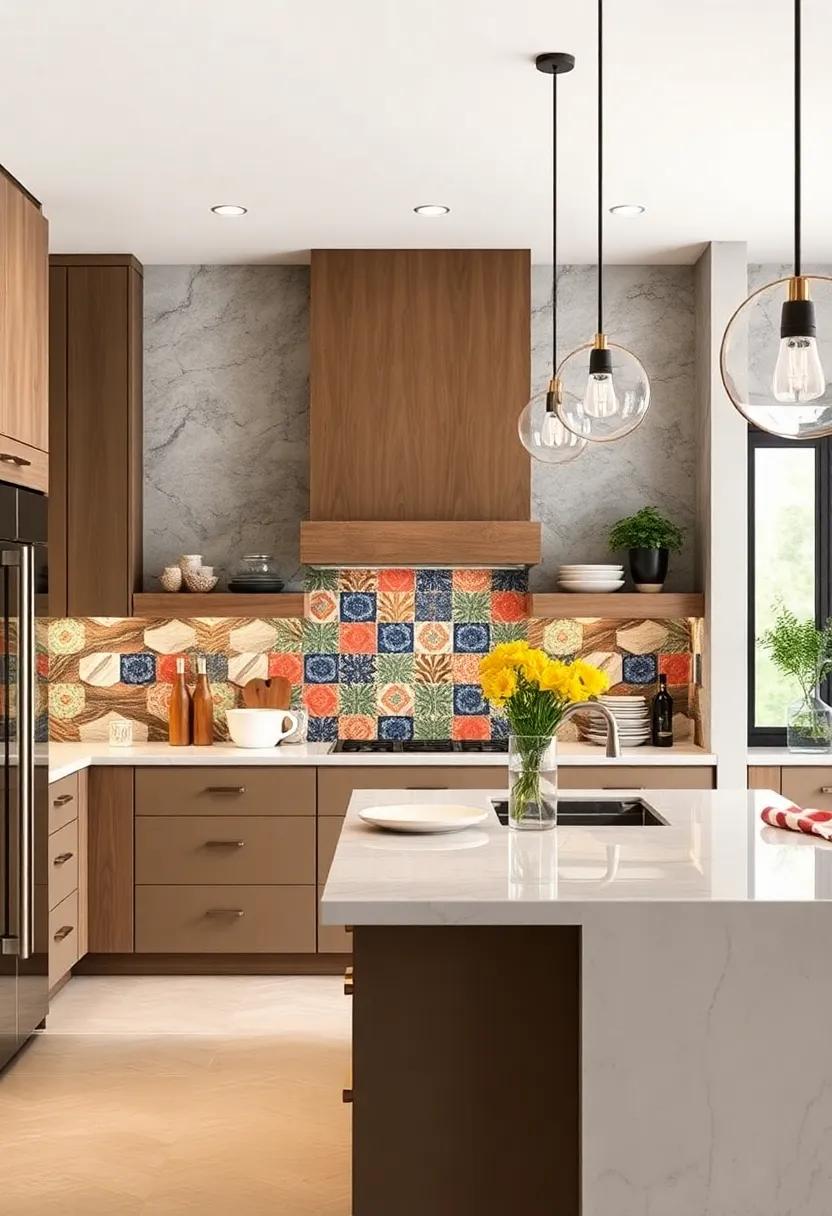Eye-Catching Hand-Painted Ceramic Backsplashes Bring Artisan Craftsmanship and Colorful Flair to Classic Kitchen Builds