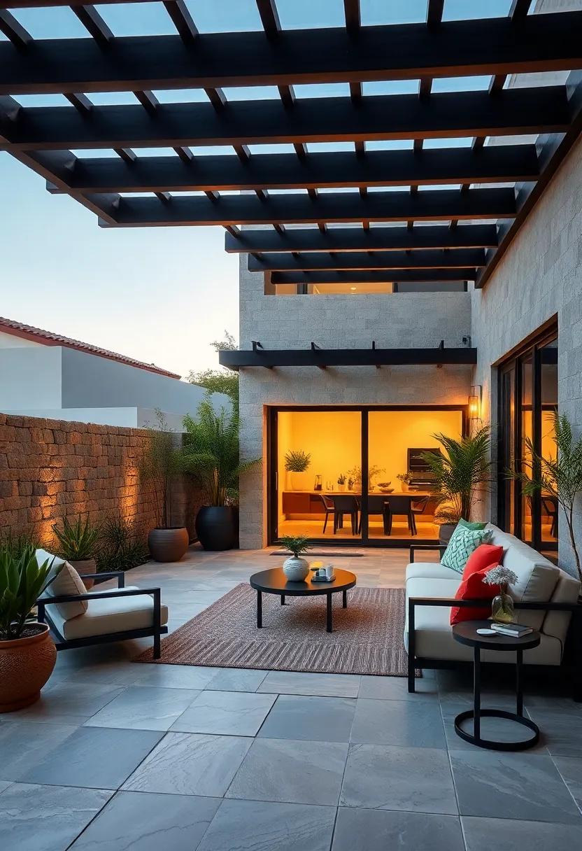 Highlighting Ambient Shadow Play Through Thoughtful Placement of Overhangs and Pergolas