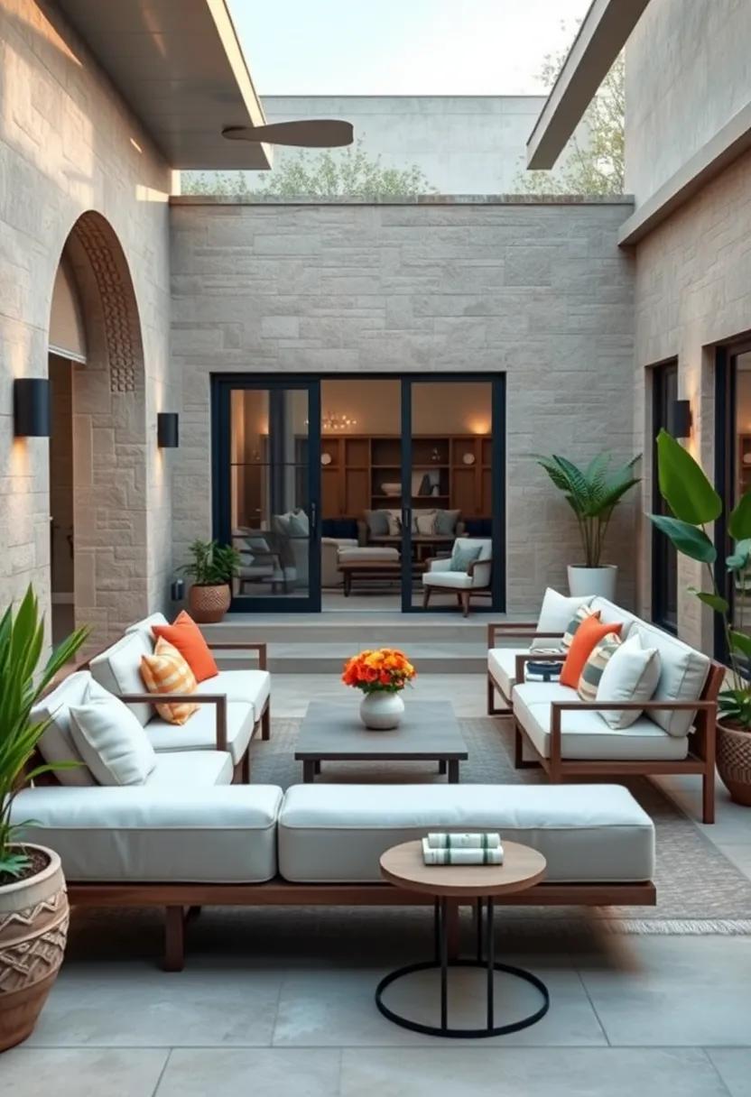 Incorporating Sleek Furniture with Clean Lines and Subtle Textures to Complement a Minimalist Patio Design