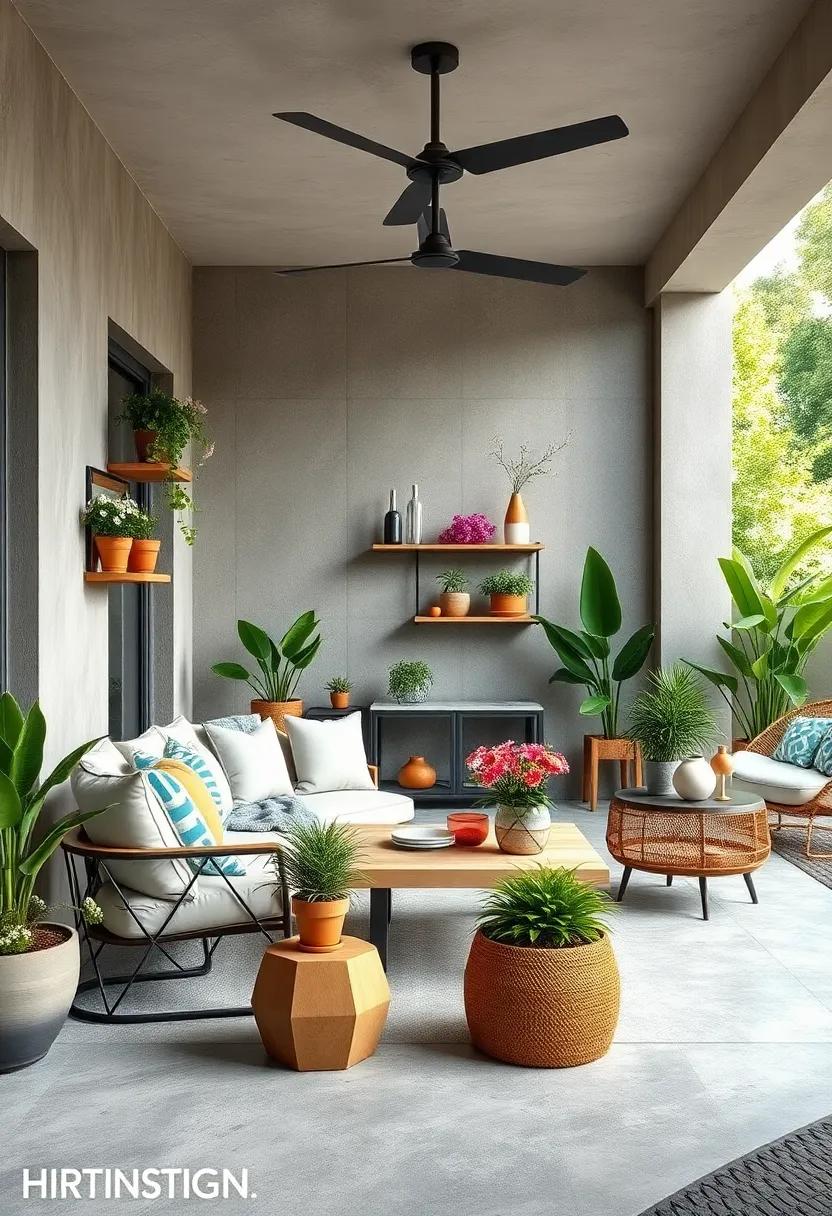 Creative Shelving Units That Double as Plant Holders and Display Spaces for Outdoor Decor