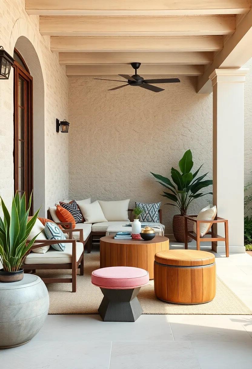 Multi-Functional Garden Stools That Serve as Seating, Footrests, or Small Tables Outdoors