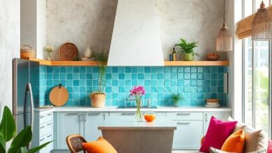 Bright Escapes: Designing Tropical Kitchens with Vibrant Color Schemes