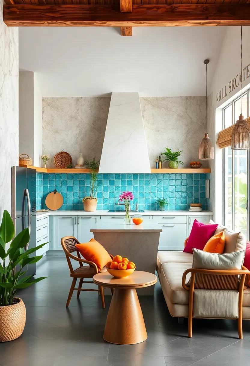 Bright Escapes: Designing Tropical Kitchens with Vibrant Color Schemes