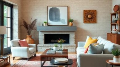 Cozy Elegance: Embracing Farmhouse Living Rooms with Natural Wood Floors