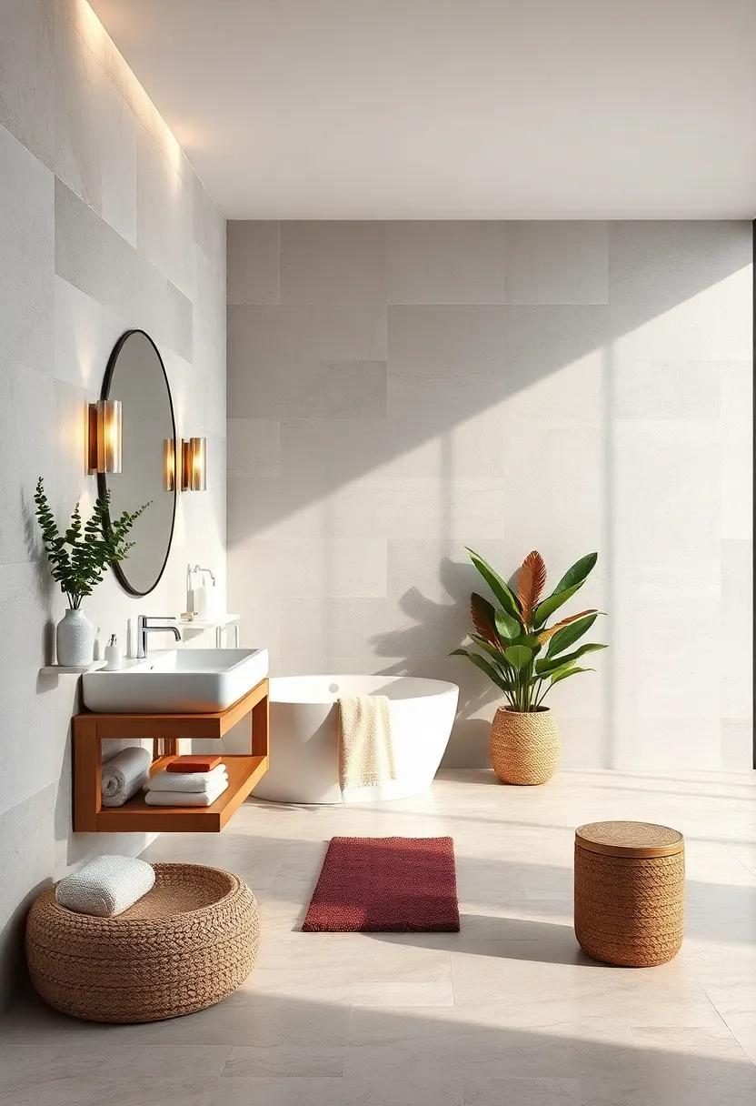 Subtle Metallic Sheens Lending A Touch Of Glamour Without Overpowering The Bathroom Look